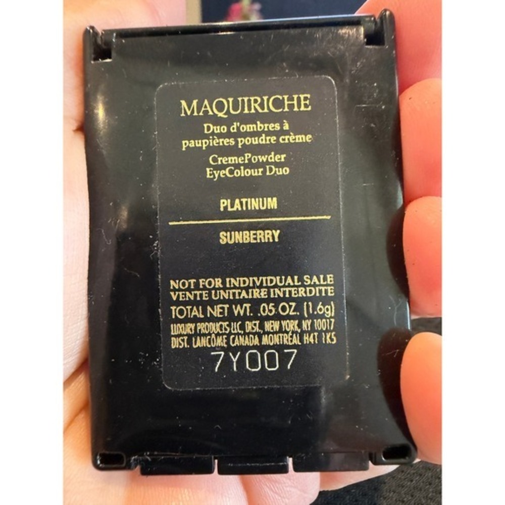 Lancome Maquiriche EyeColour Duo Platinum Sunberry Eyeshadow Palette 0.05oz